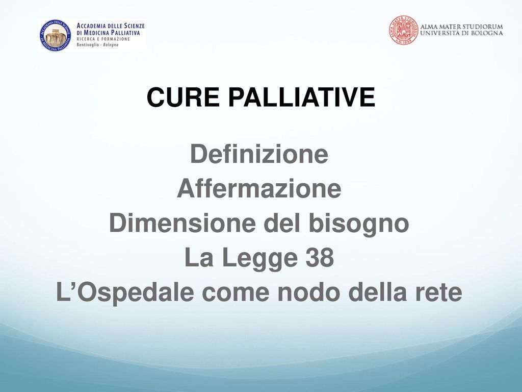 Le Cure Palliative Guido Biasco Ppt Scaricare